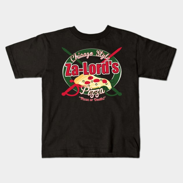 Pizza or Death! Kids T-Shirt by KittenKirby